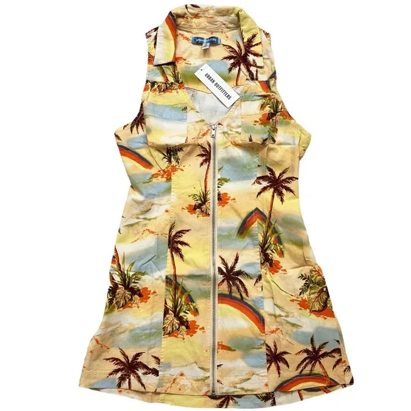 Urban Outfitters | Dresses | Urban Outfitters Uo Freya Linen Blend Collared  Mini Dress Medium | Poshmark